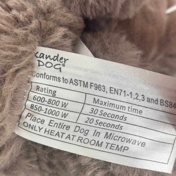 Lavender Life Xander Dog Plush Puppy Mocha Aromatherapy Microwavable 12 Inch - Picture 9 of 11